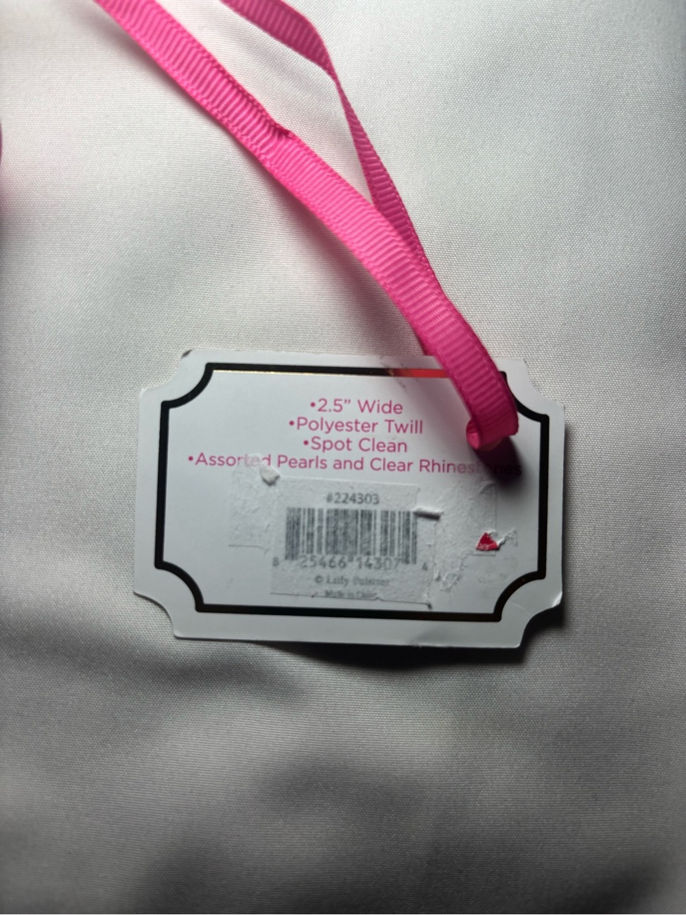 NWT Lilly Pulitzer Blue Horizon “Coming In Hot” Embellished Pearl Knot Headband - Picture 2 of 10